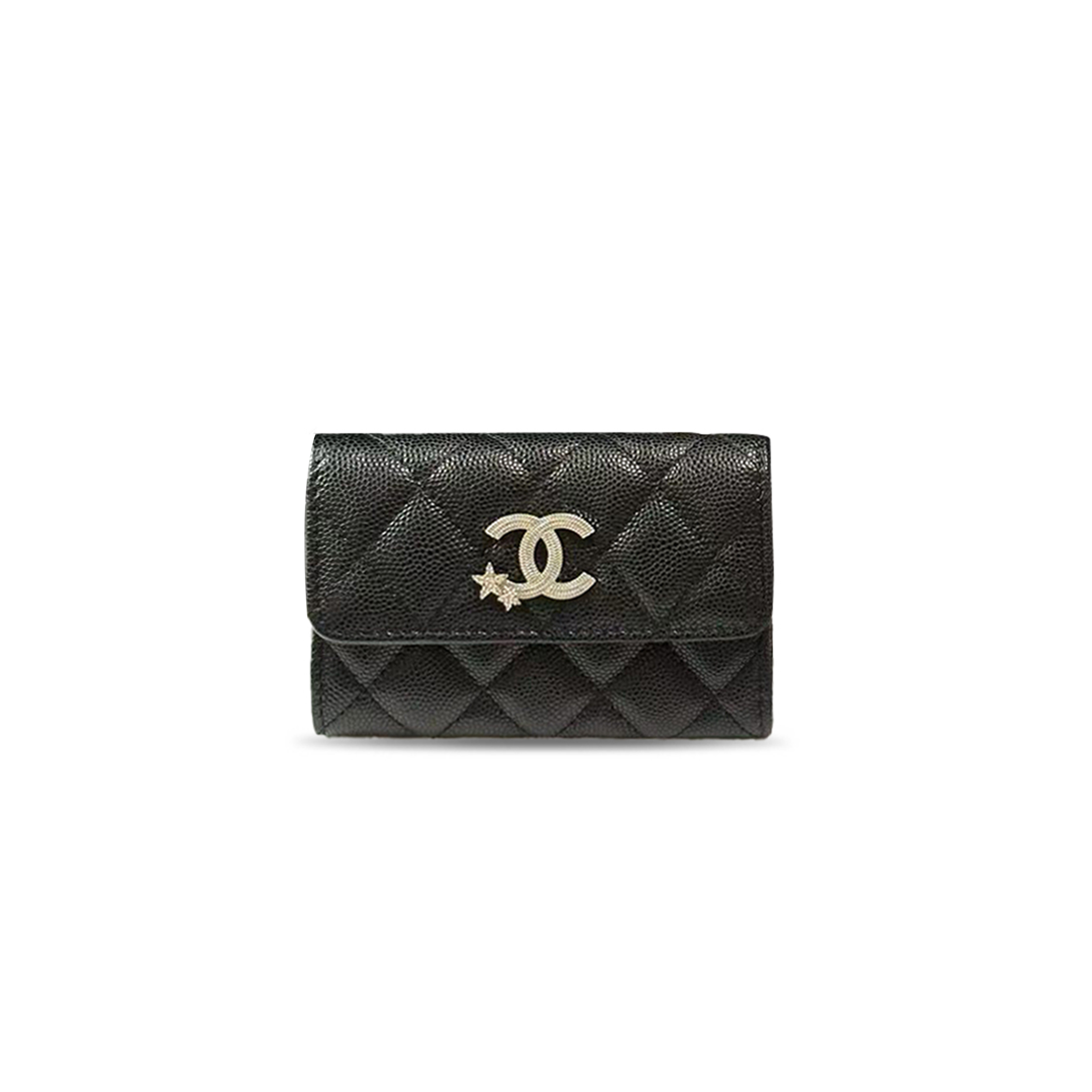 CHANEL 25B CC COMET LOGO FLAP CARD HOLDER AP4812 (11*8.5*3cm)